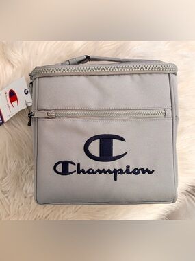 Champion Gray and Navy Lunch Bag Insulated Cooler NEW!